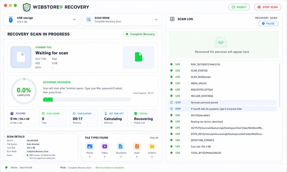 Data Recovery Software in India by WebStore9 Solution